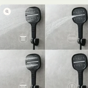 8-speed Oversized Panel Pressurized Shower Head