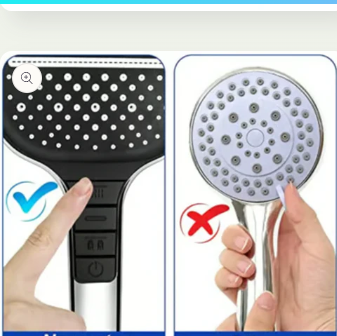 8-speed Oversized Panel Pressurized Shower Head