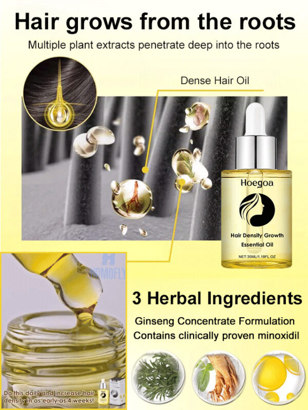 Essential oil for dense hair