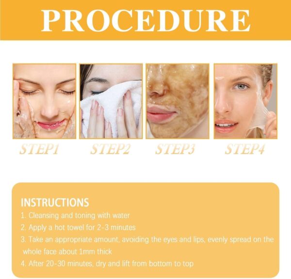 Whitening and Spot Reducing Rejuvenating Honey Tear-Off Mask