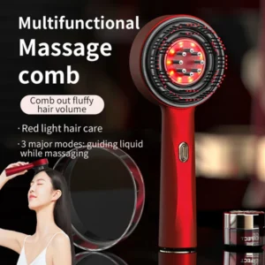 WELLVY Electric Massage Comb with Infrared Light Therapy