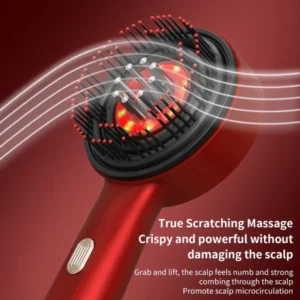 WELLVY Electric Massage Comb with Infrared Light Therapy