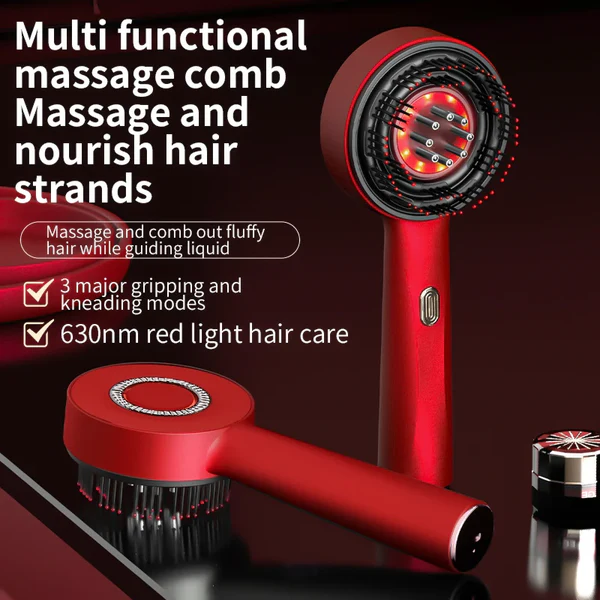 WELLVY Electric Massage Comb with Infrared Light Therapy