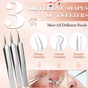 Medical grade blackhead cell clip tool set