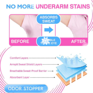 Ultra-Thin Disposable Underarm Sweat Pads