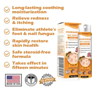 Cvreoz™ PsoriaHeal Bee Venom Psoriasis Treatment Spray